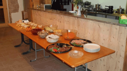 Reichhaltige Auswahl am Buffet